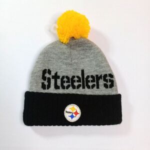 NFL Pittsburgh Steelers Knit Pom Hat Cap Kids Youth Toddler Football Winter NWOT